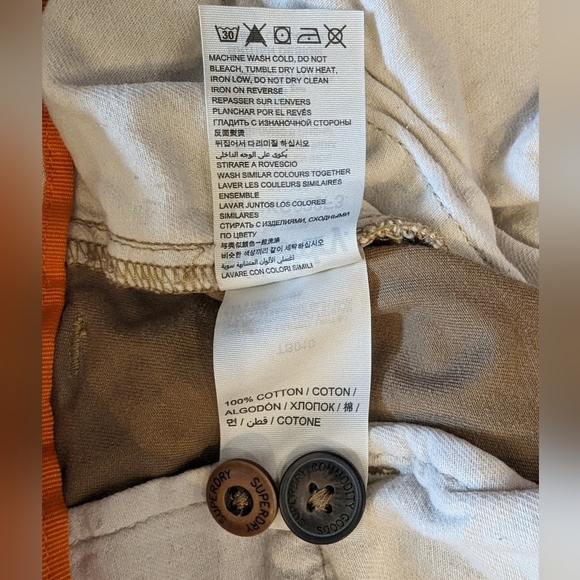 Superdry men's Chino Shorts size 40, 9" inseam - Picture 8 of 14